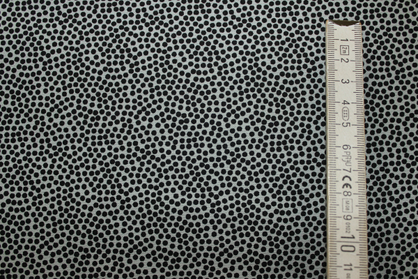 Baumwollstoff Dotty grau/schwarz (10 cm)